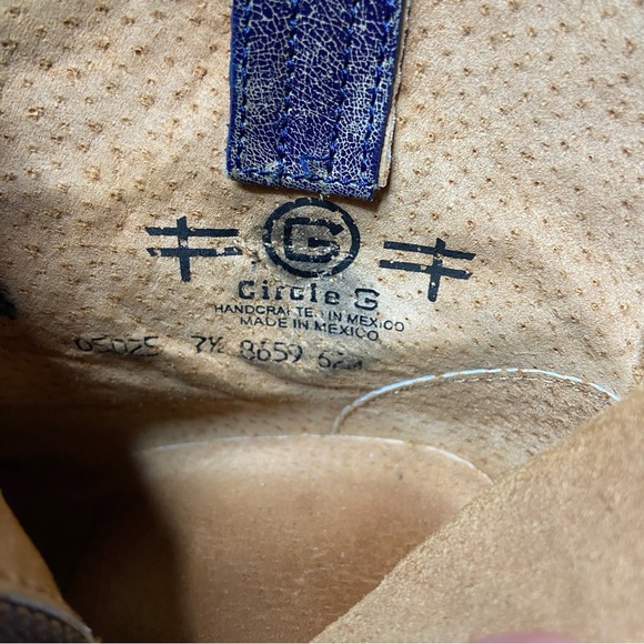 Corral Brown and Grey Star Round Toe Ankle Boots - Picture 10 of 12